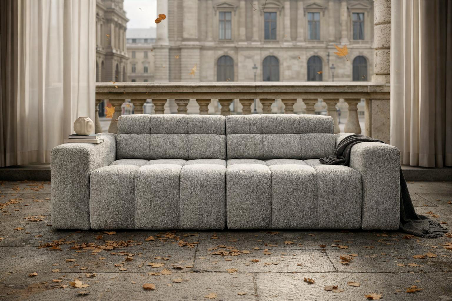 Comment choisir un canapé droit 4 places en tissu bouclette ?