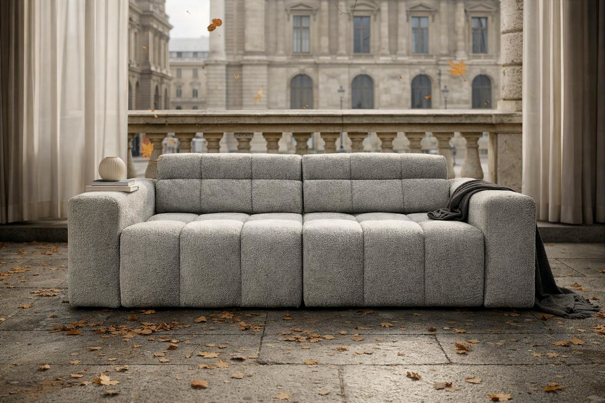 Comment choisir un canapé droit 4 places en tissu bouclette ?