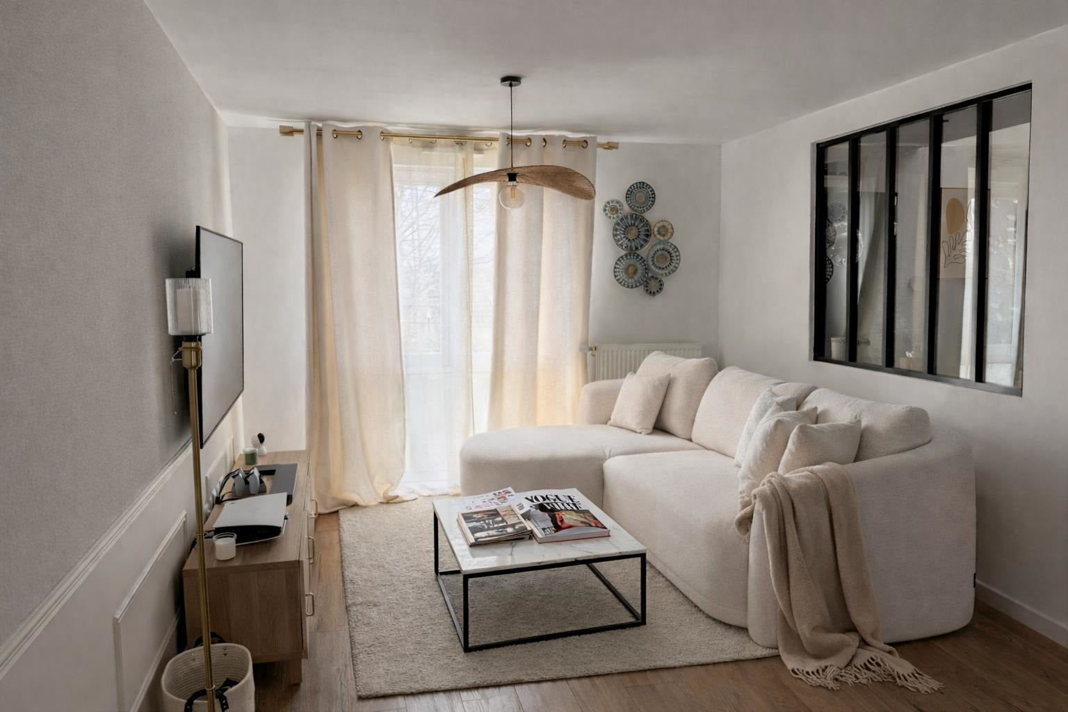 Photo client Paname Avenue du canapé d'angle gauche Charlot en coloris beige