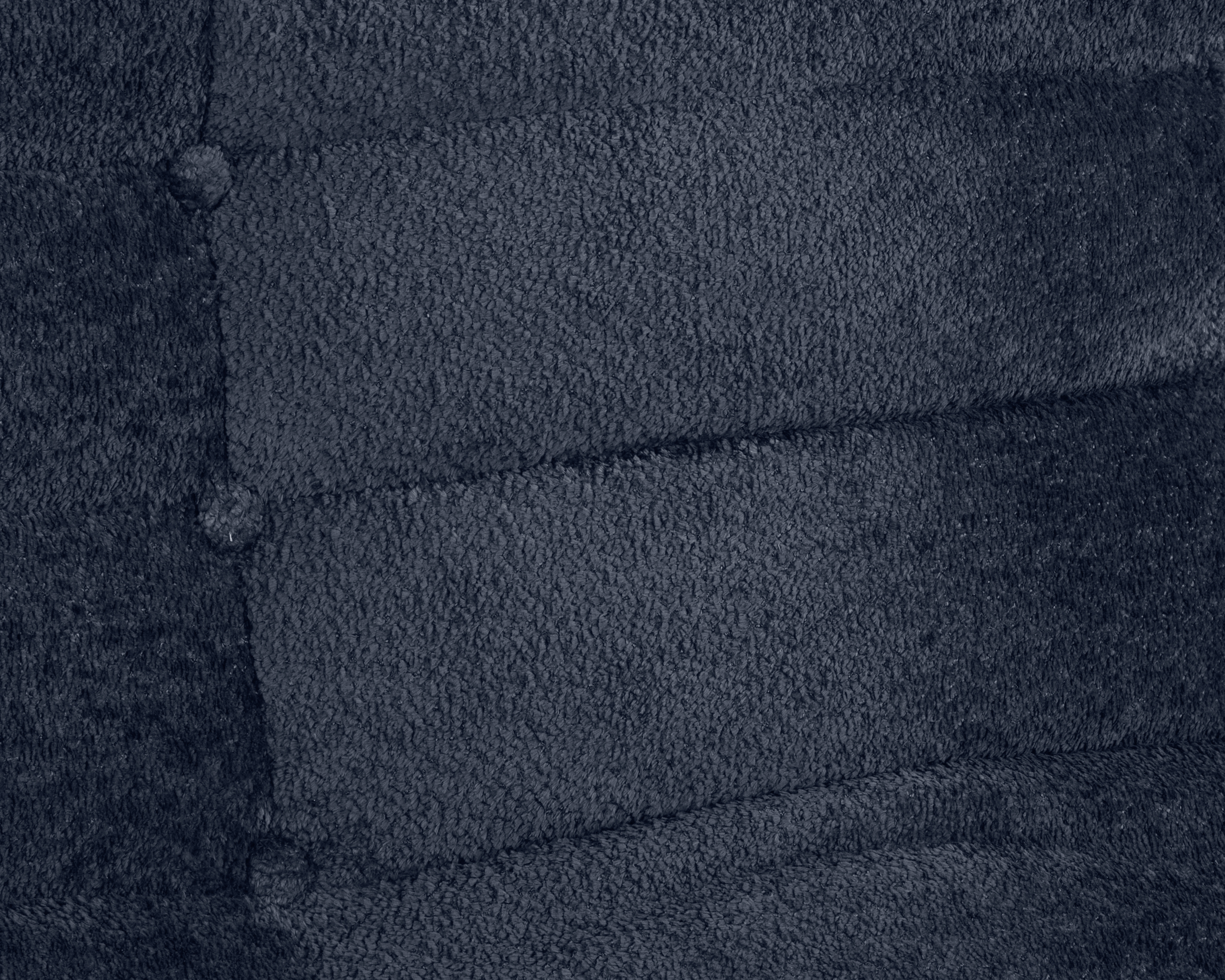 Canapé droit Faubourg du Temple en tissu chenille bleu Paname Avenue, zoom sur le revêtement