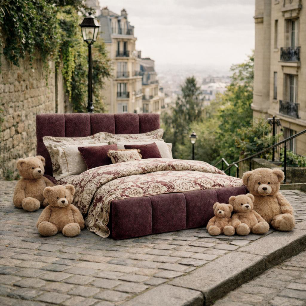 Lit Ravignan de Paname Avenue dans un décor parisien extérieur du quartier Montmartre