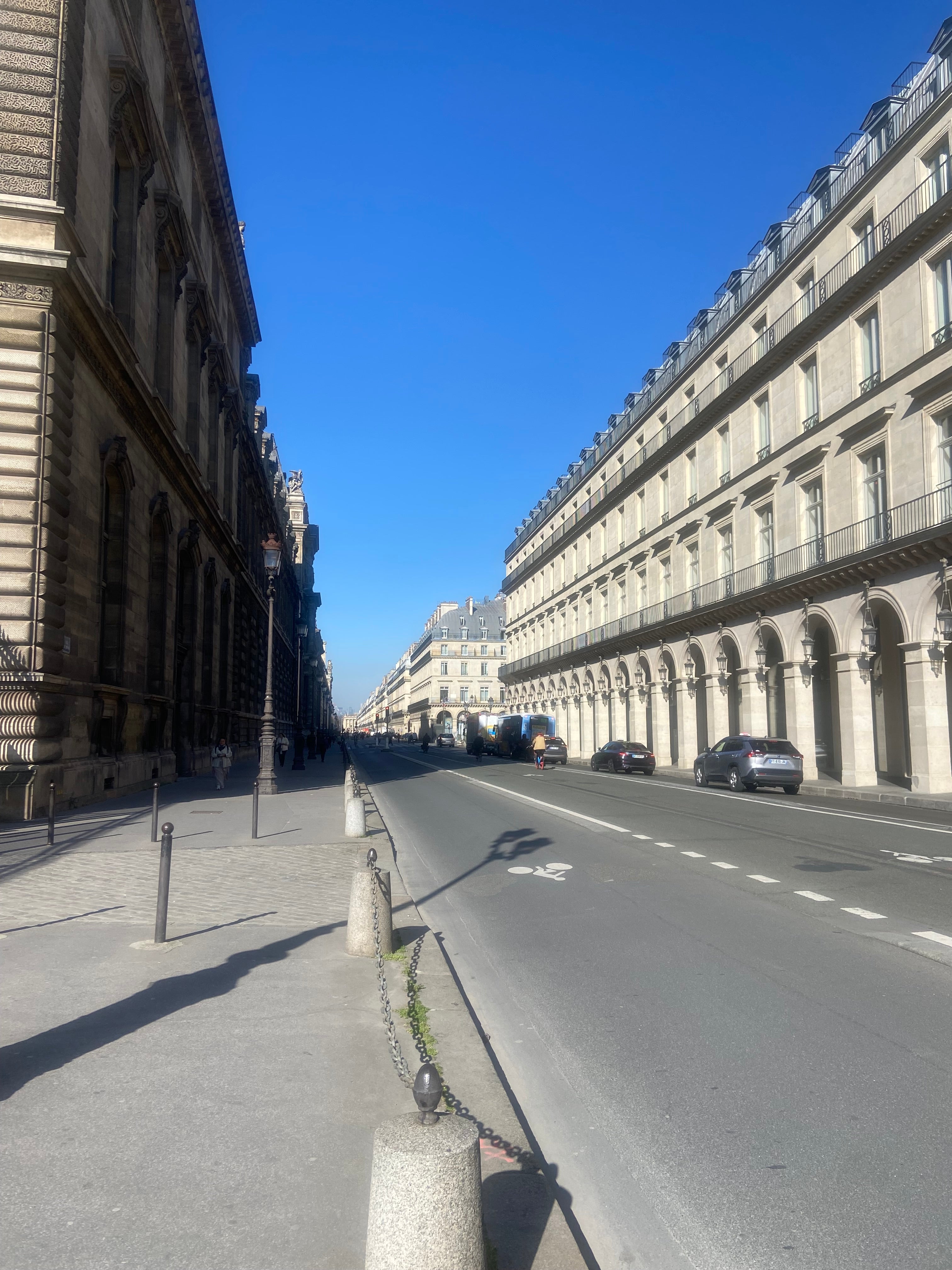 Vue sur la rue de Rivoli à Paris par Paname Avenue