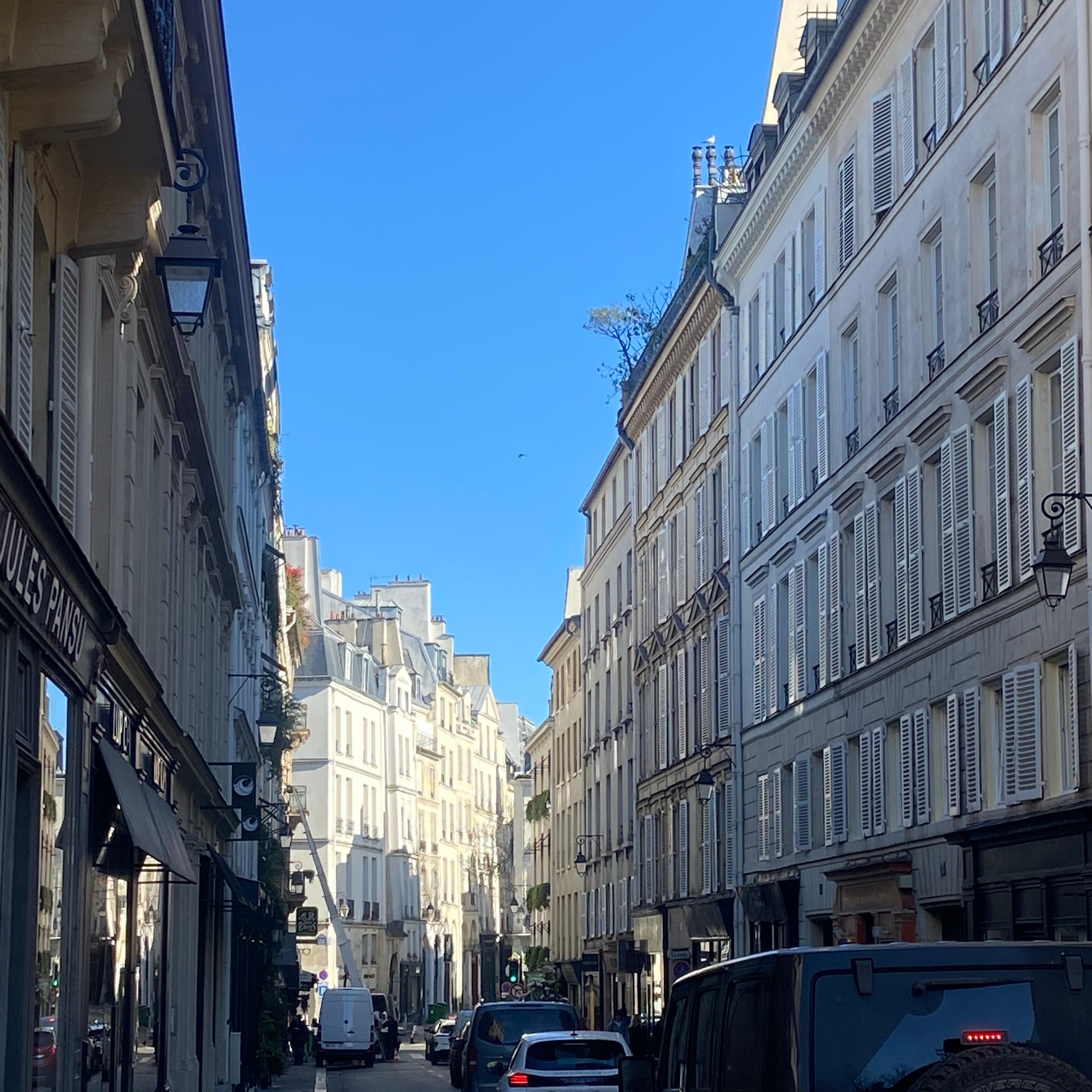 Vue sur la rue Bonaparte dans le quartier Rive Gauche de Paris par Paname Avenue