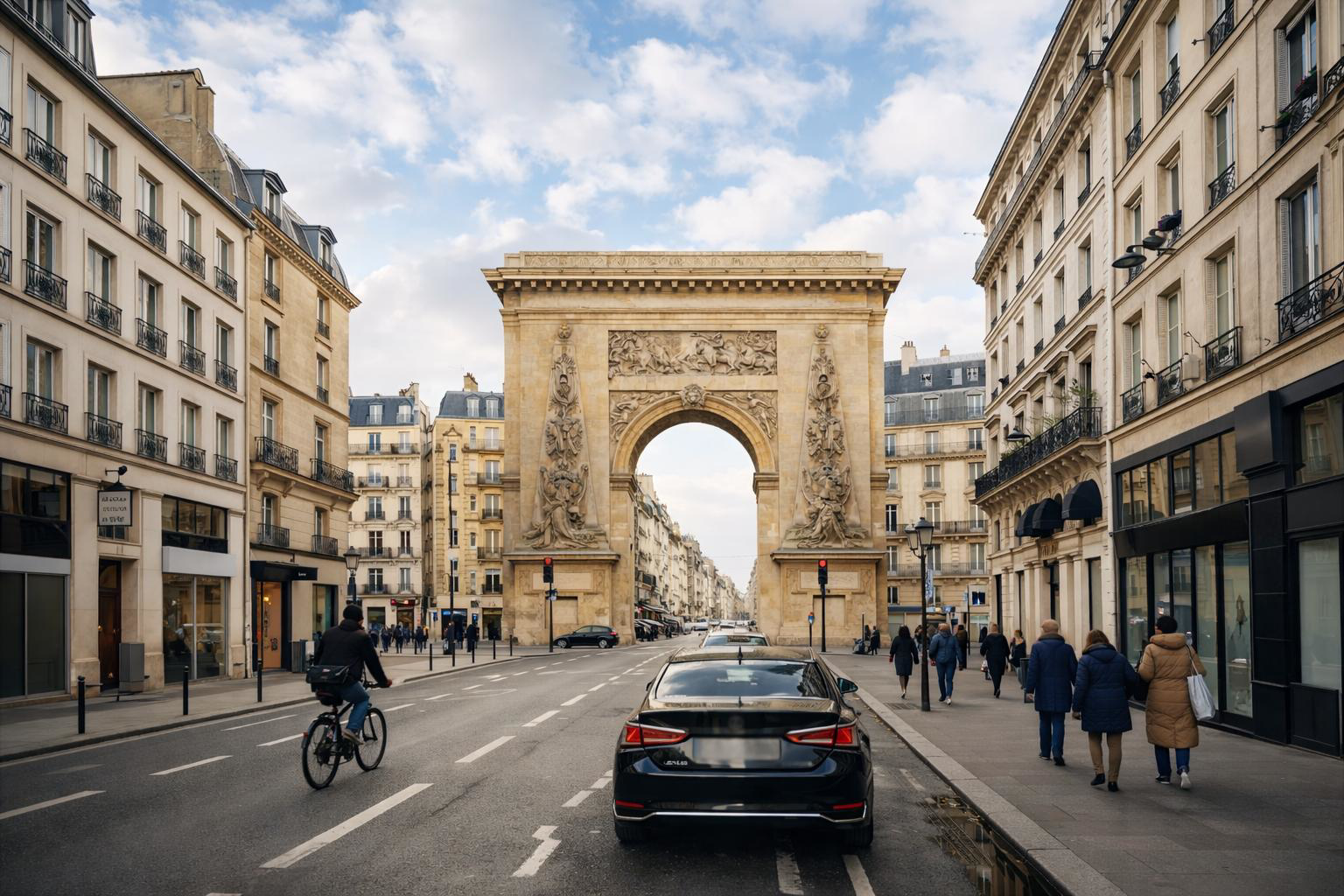 Vue sur la rue Saint-Denis par Paname Avenue
