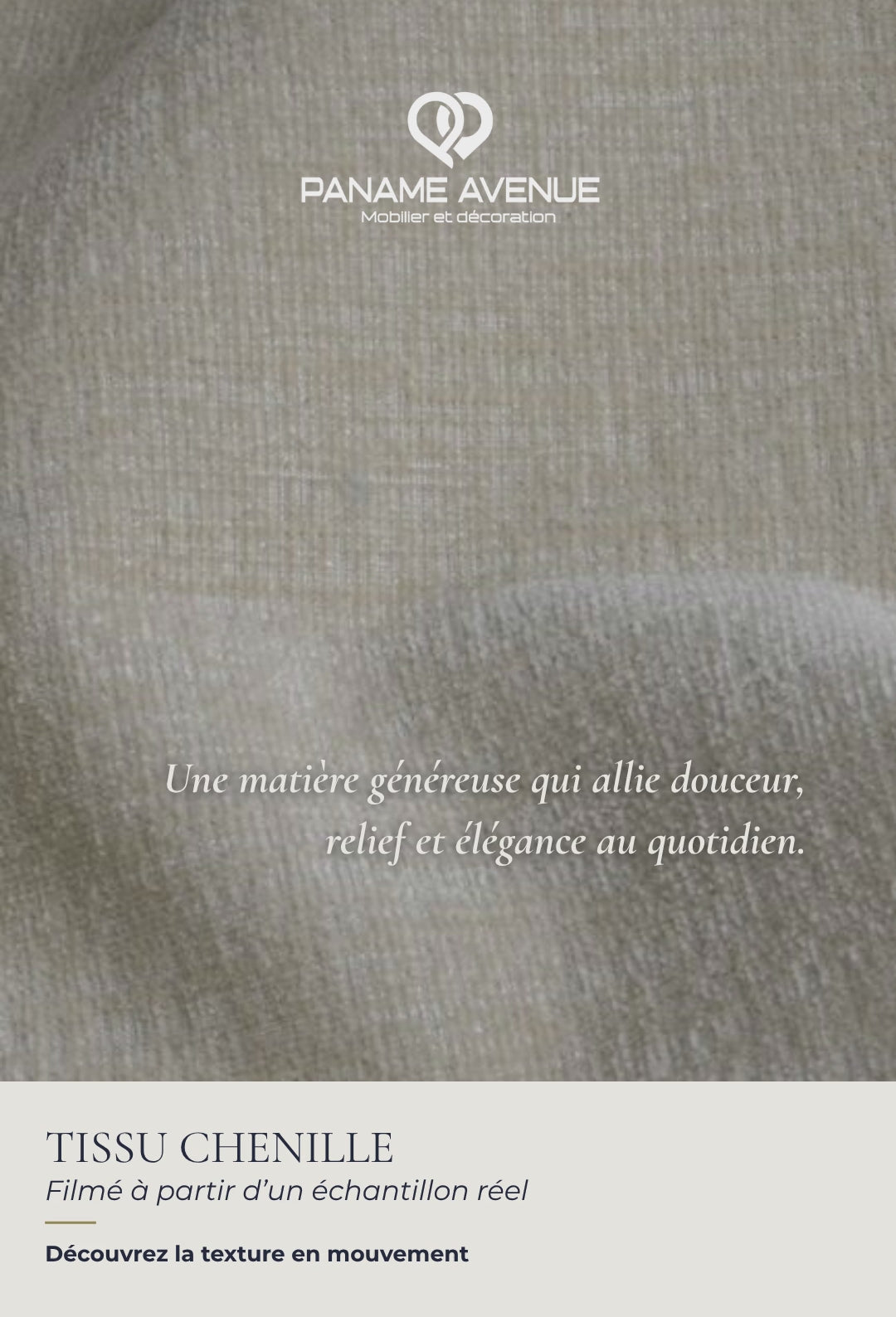 Nuancier du tissu chenille Nile – échantillons et couleurs du revêtement – Paname Avenue