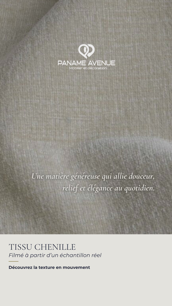 Nuancier du tissu chenille Nile – échantillons et couleurs du revêtement – Paname Avenue