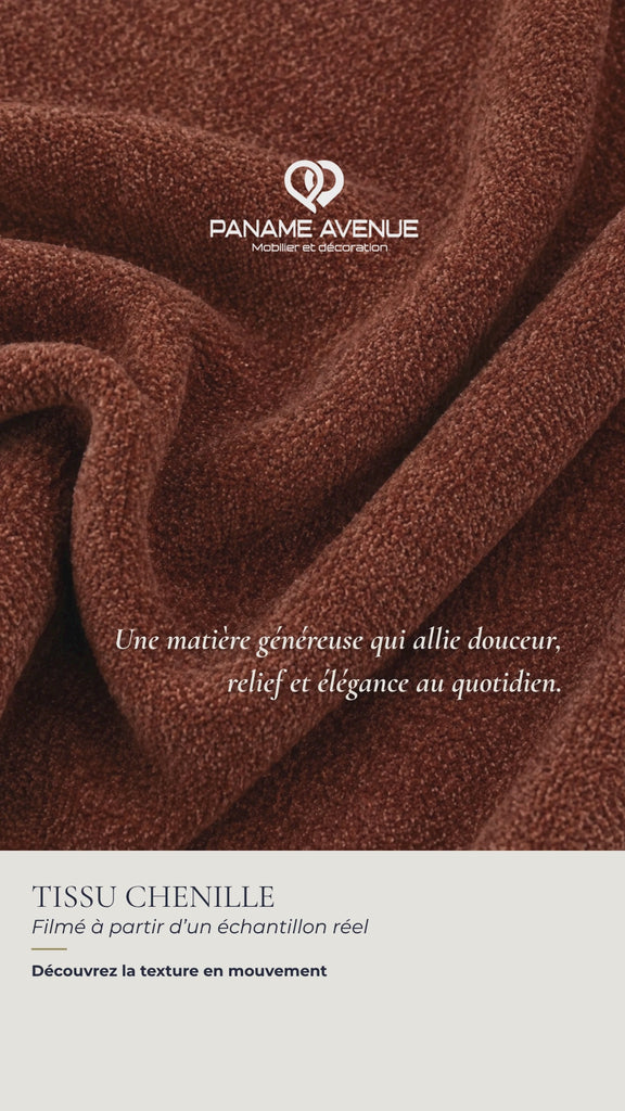 Nuancier du tissu chenille Ditra New – échantillons et couleurs du revêtement – Paname Avenue