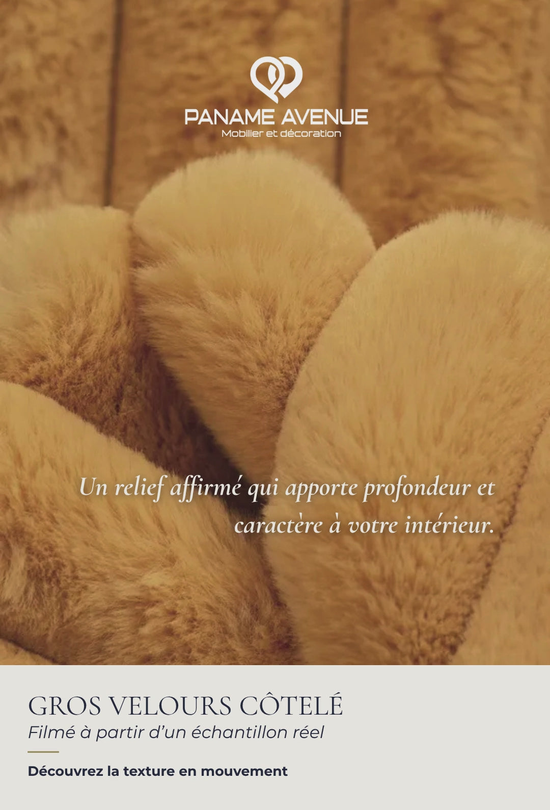 Nuancier gros velours côtelé Vito – échantillons et couleurs du revêtement – Paname Avenue