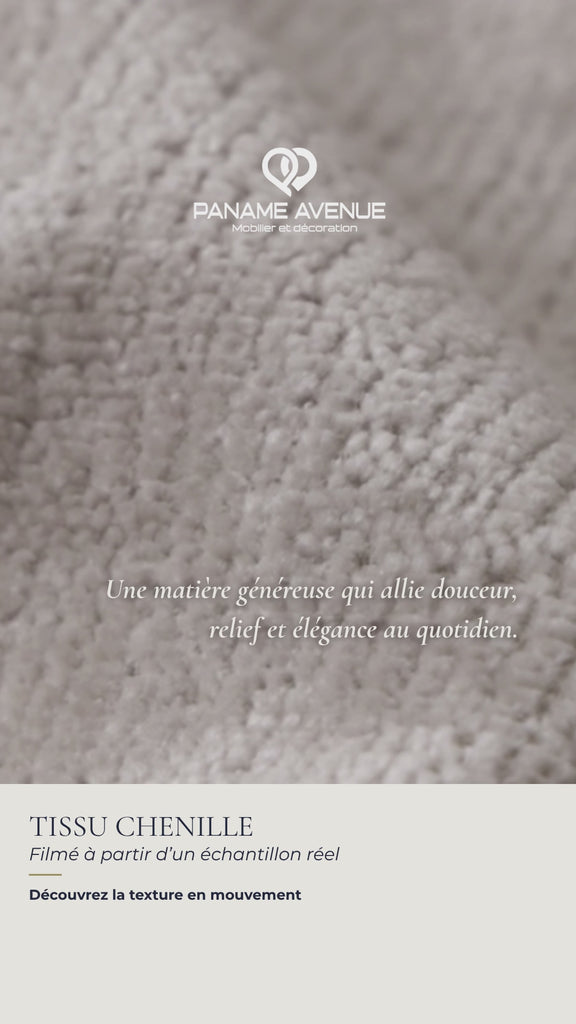 Nuancier du tissu chenille beige Perfect Harmony – échantillons et couleurs du revêtement – Paname Avenue