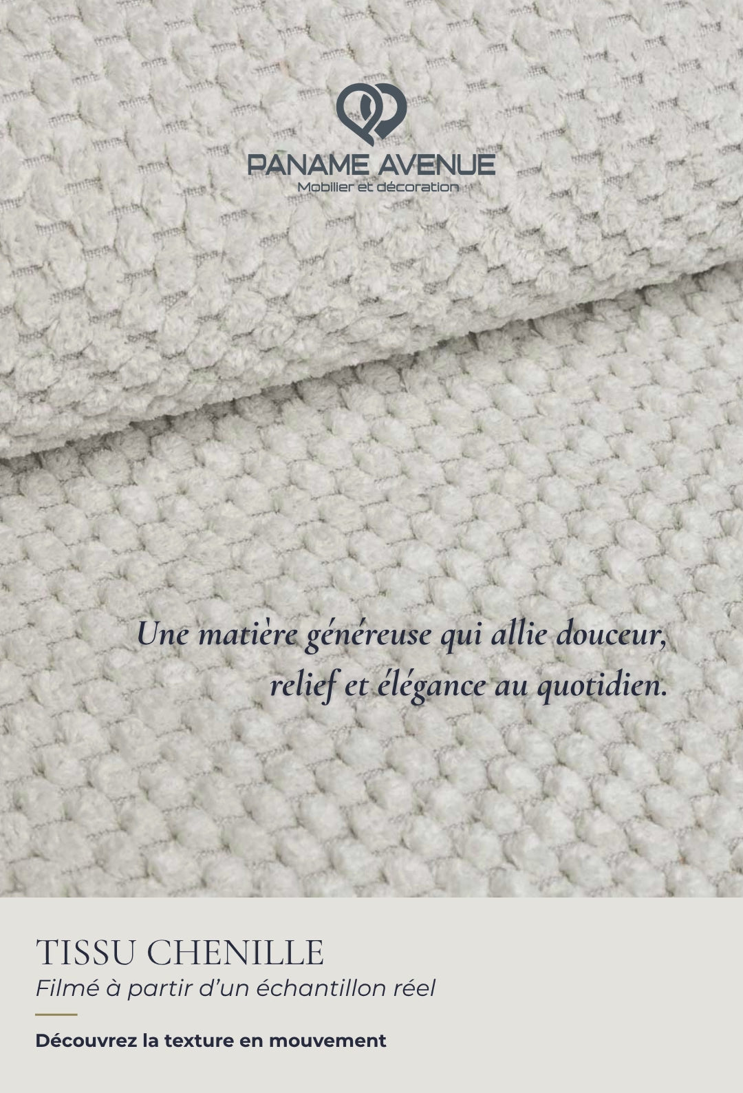 Nuancier du tissu chenille Onega – échantillons et couleurs du revêtement – Paname Avenue