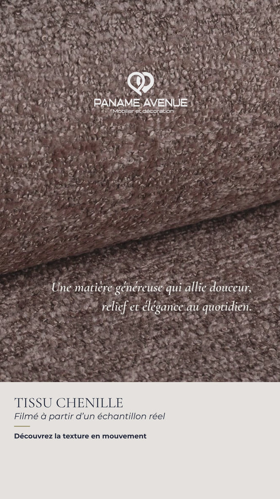 Nuancier du tissu chenille rose Toro – échantillons et couleurs du revêtement – Paname Avenue