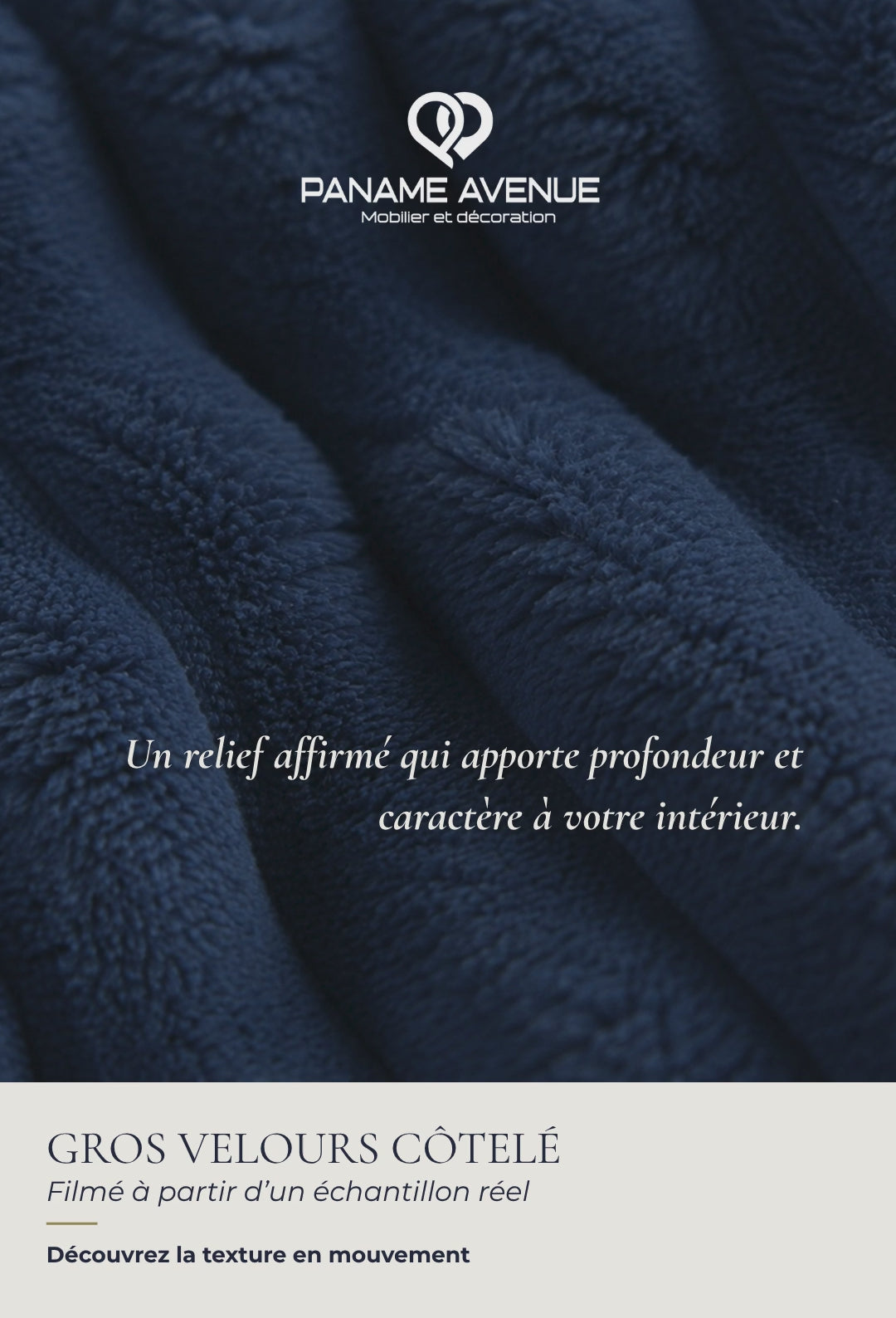 Nuancier gros velours côtelé  Tilia – échantillons et couleurs du revêtement – Paname Avenue