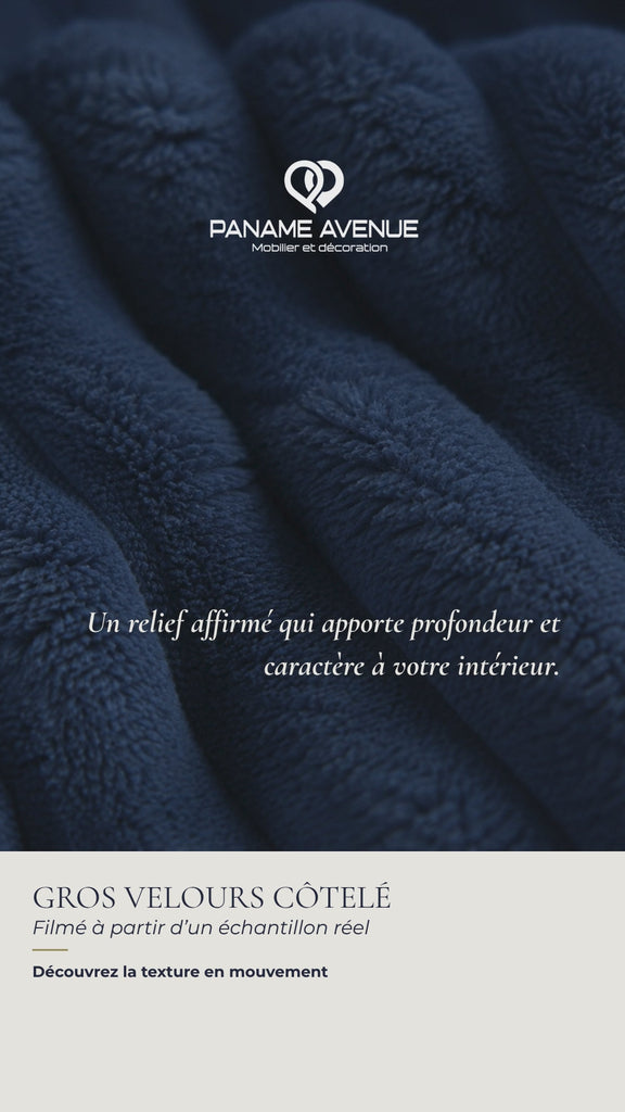 Nuancier gros velours côtelé  Tilia – échantillons et couleurs du revêtement – Paname Avenue