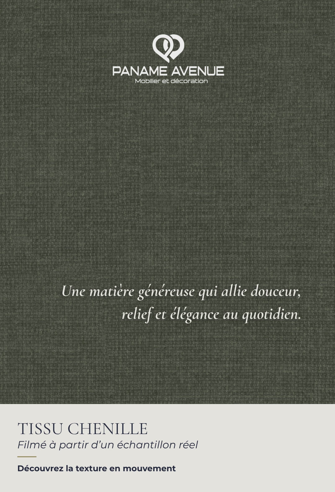 Nuancier du tissu chenille Wind – échantillons et couleurs du revêtement – Paname Avenue