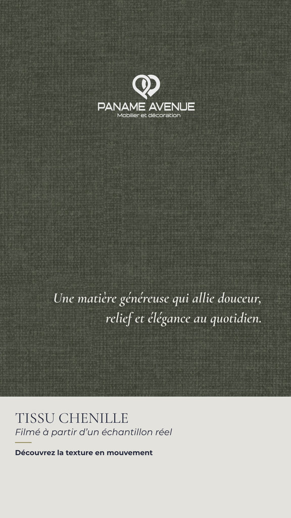 Nuancier du tissu chenille Wind – échantillons et couleurs du revêtement – Paname Avenue