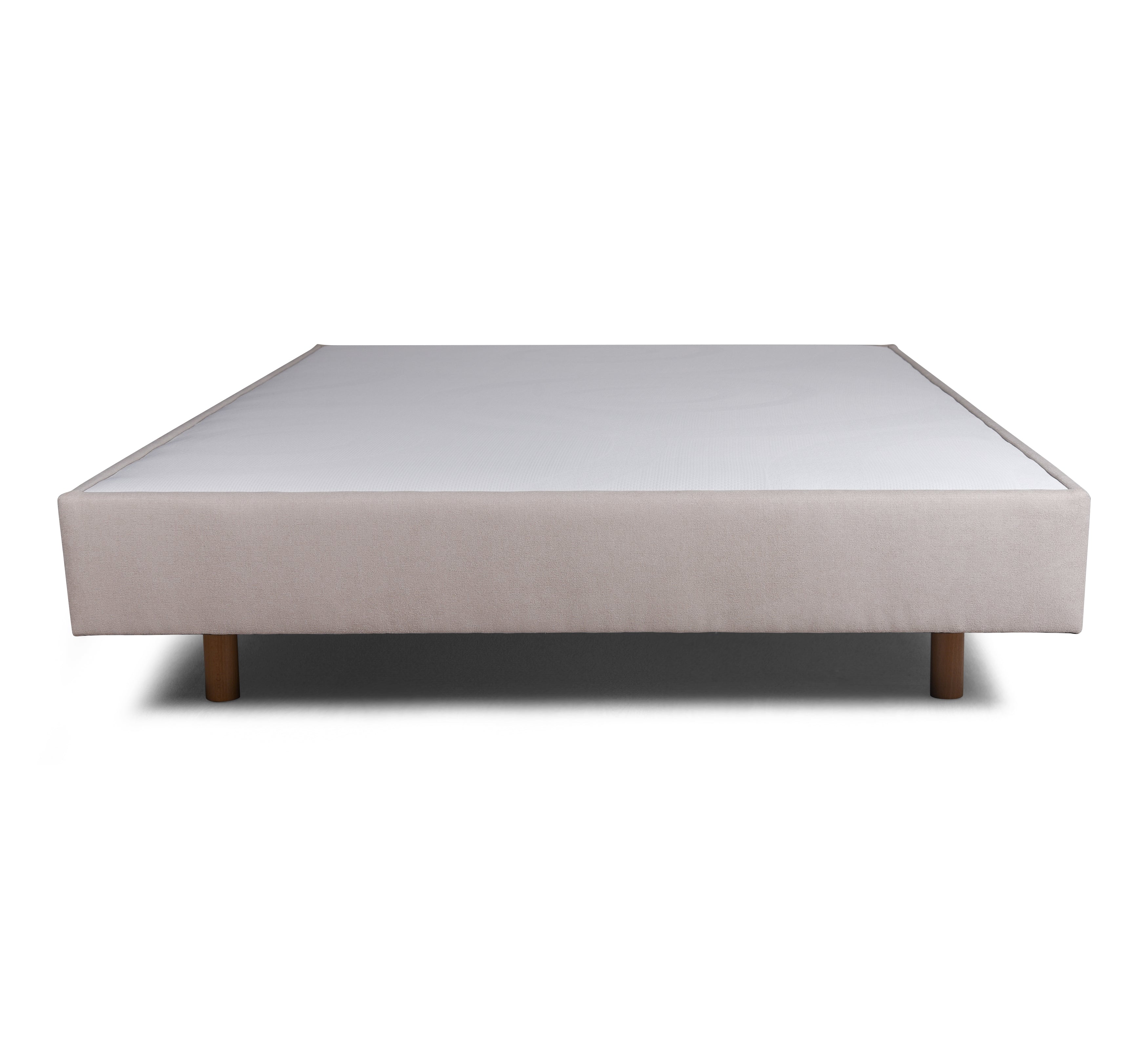 Sommier tapissier 140x200cm Richard-Lenoir beige masse décalée en vue de face sur fond blanc de chez Paname Avenue 